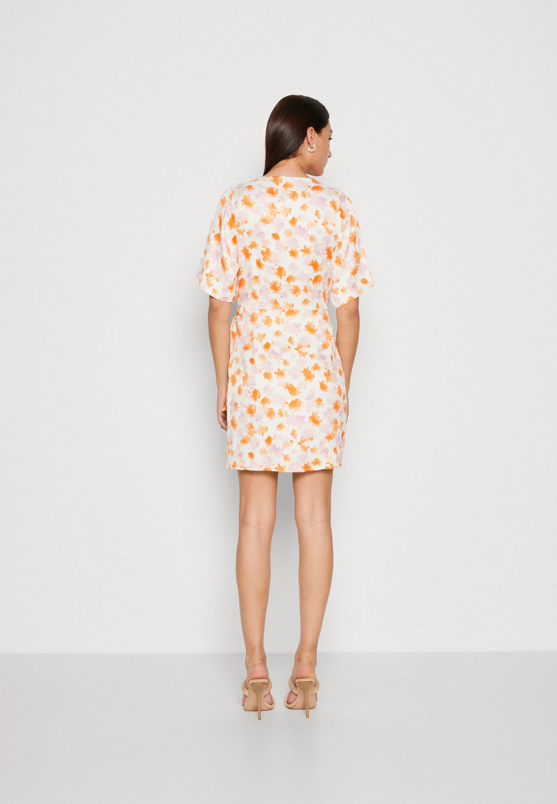 Croomly Summer V‑Neck Dress – LIME BLOOM