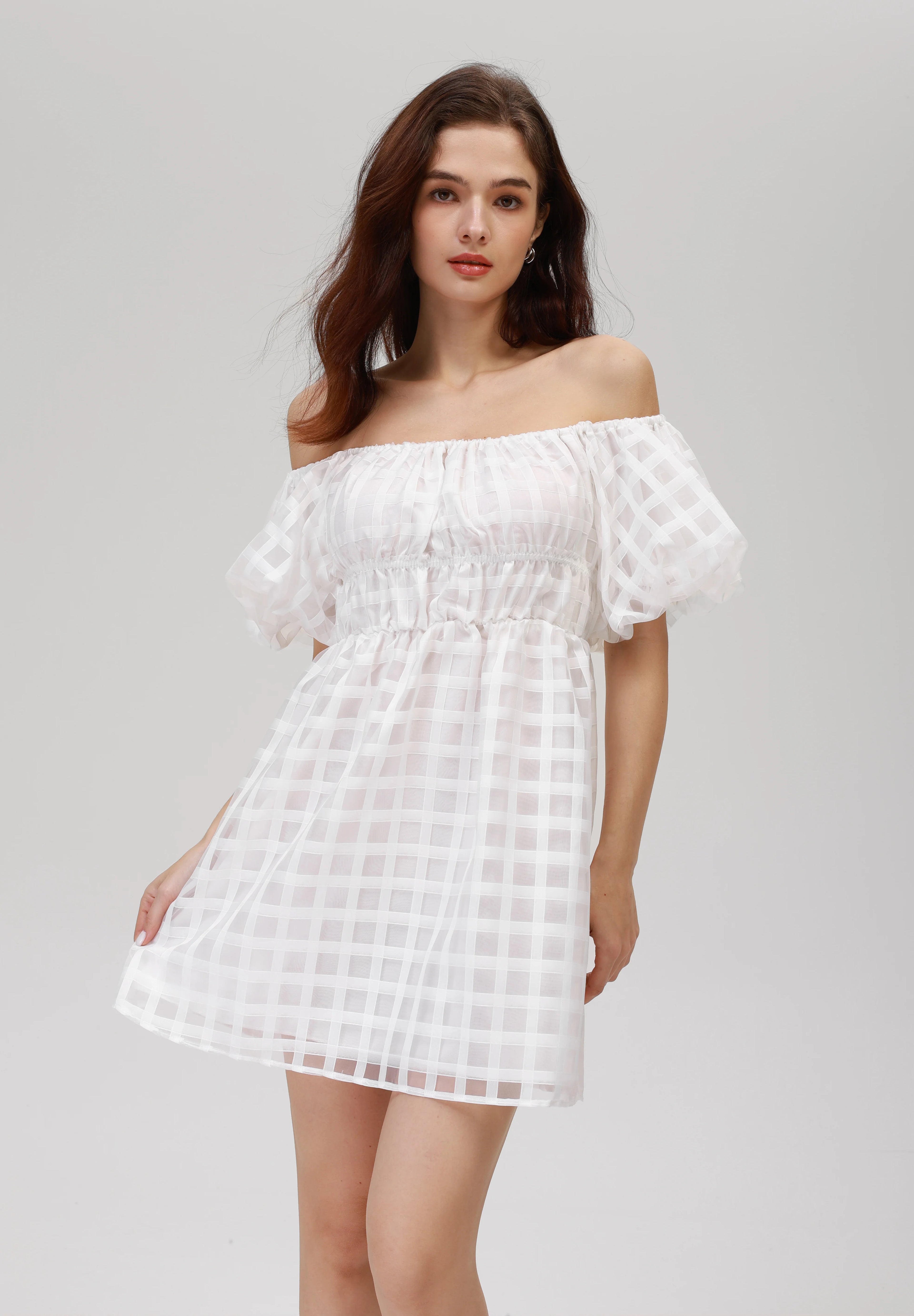 Croomly Soft Flow Dress – WHITE