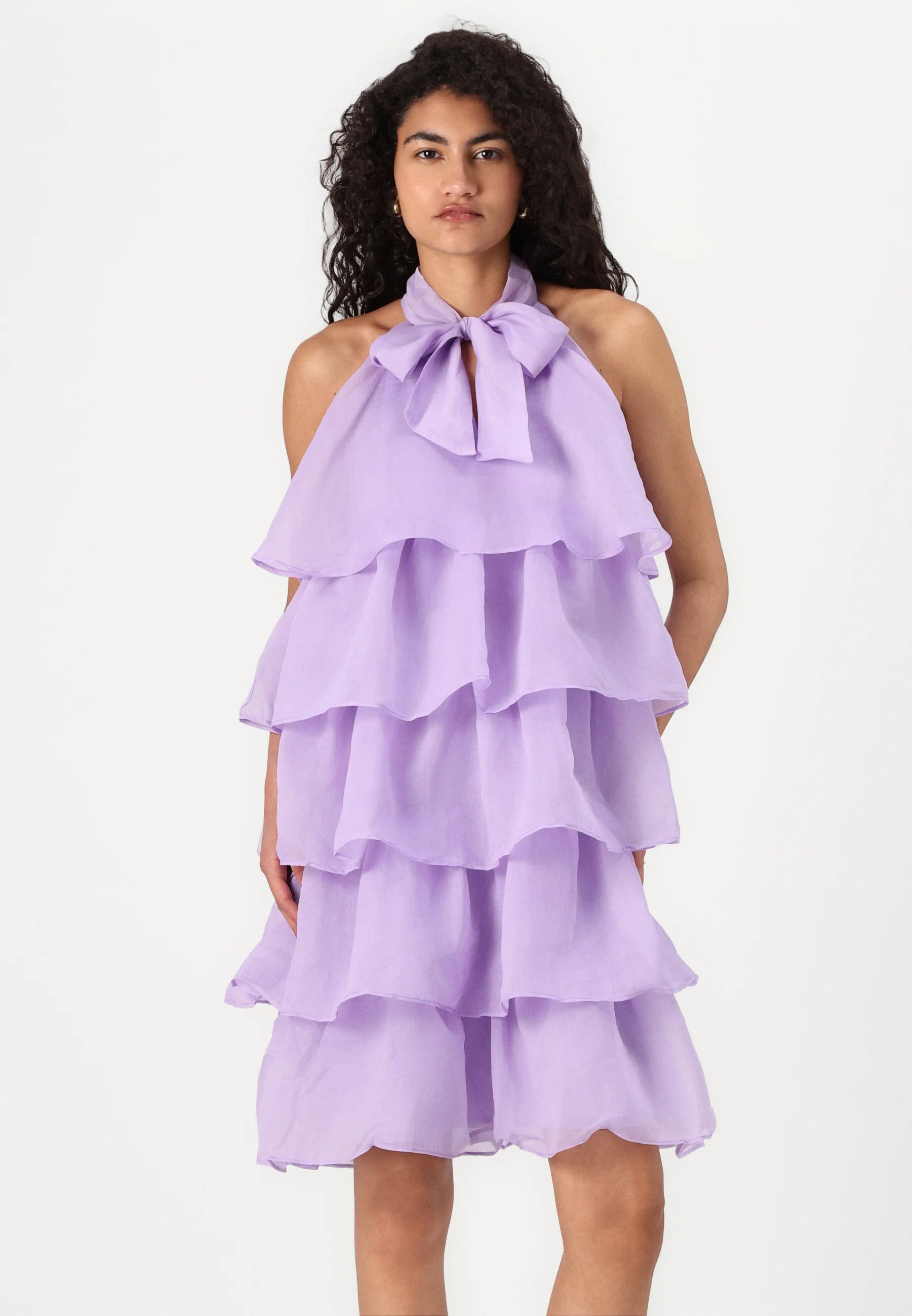 Croomly Elegance Layered Dress – LILAC